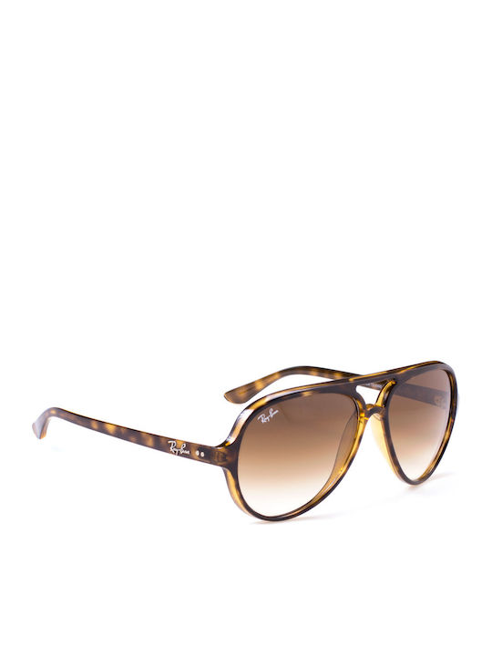 Ray Ban Cats 5000 Men's Sunglasses with Brown Tartaruga Plastic Frame and Brown Gradient Lens