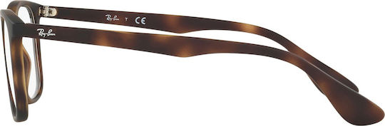 Ray Ban Plastic Eyeglass Frame Brown Tortoise RB7074 5365