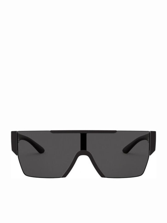 Burberry Men's Sunglasses With Black Horn-Rimmed Frame And Grey Lens BE 4291 3464/87