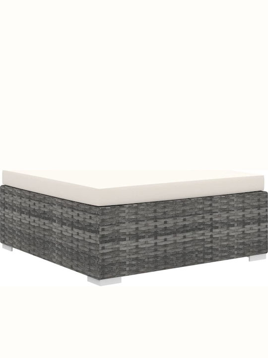Canapea De Colț Pentru Exterior Din Rattan Cu Perne 74x74x26cm
