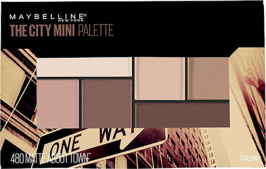 Maybelline The City Mini Lidschattenpalette Matt in fester Form 480 Matte About Town 6gr