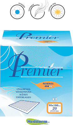 Mediform Premier Incontinence Underpads Normal 3 Drops 90x180cm 20pcs