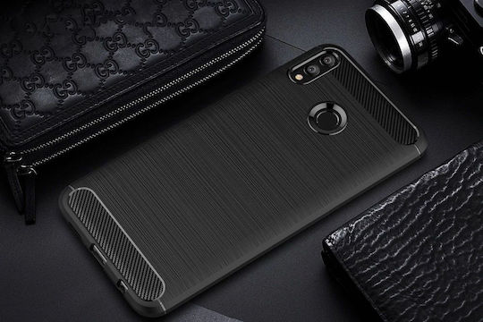 Hurtel Back Cover Σιλικόνης Μαύρο (Huawei P Smart Z)