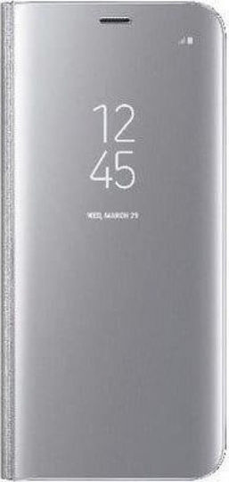 Flip Buchen Sie Kunststoff Silber (Galaxy S8)