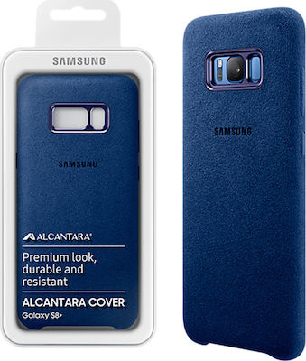 Samsung Alcantara Cover Umschlag Rückseite Synthetisches Leder Blau (Galaxy S8+) EF-XG955ALEGWW