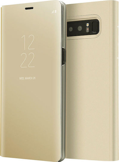 Clear View Book Πλαστικό Χρυσό (Redmi 7)