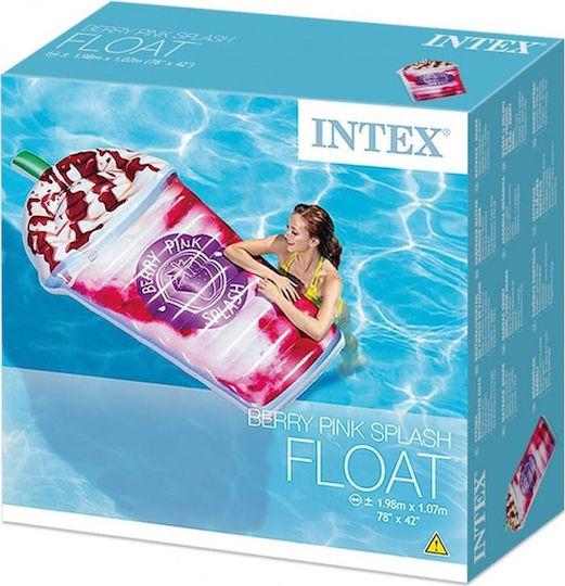 Intex Inflatable Sea Mattress Pink 198x97cm