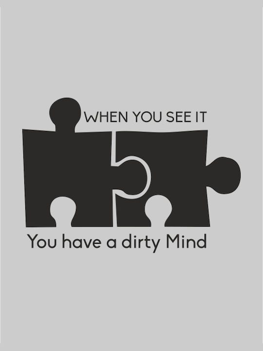 Dirty mind t-shirt - BLACK