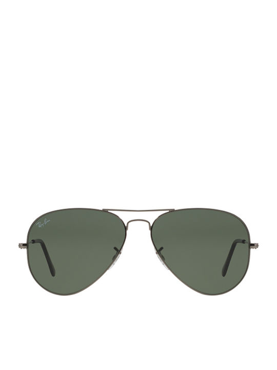 Ray Ban Aviator Γυαλιά Ηλίου Ασημί με Μεταλλικό Σκελετό