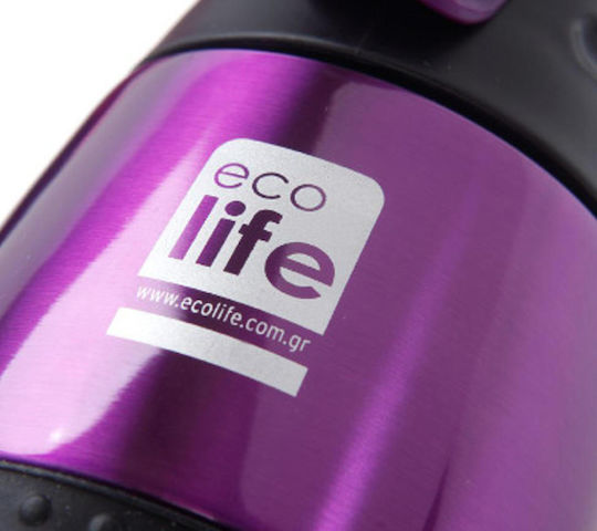 Ecolife Recyclable Thermos Bottle Stainless Steel BPA Free 400ml Purple