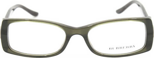 Burberry Plastic Eyeglass Frame Green 2061 3134