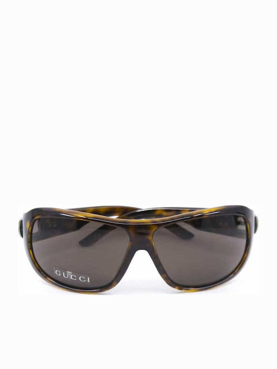 Gucci Women's Sunglasses with Brown Tartaruga Plastic Frame GG1604S V08X1