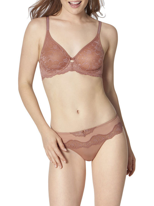 Amourette Charm Bra without Padding Underwire Beige