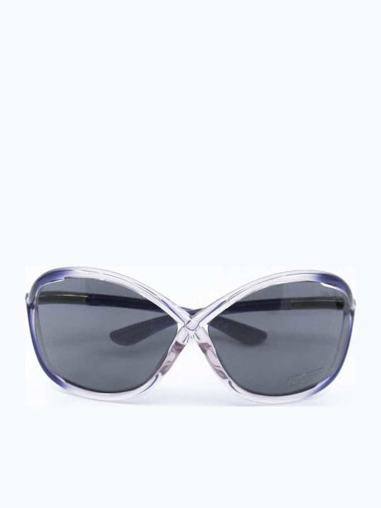 Tom Ford Women's Sunglasses with Purple Horn-Rimmed Frame and Gradient Lenses TF9 Q51