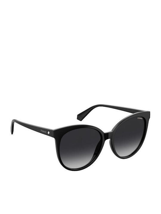 Polaroid Women's Sunglasses with Black Tartaruga Horn-Rimmed Frame and Grey Gradient Polarized Lenses PLD4086/S 807/WJ