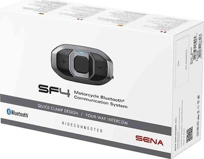 Sena SF4 Sistem de comunicare pentru motociclete cu un singur căști cu Bluetooth