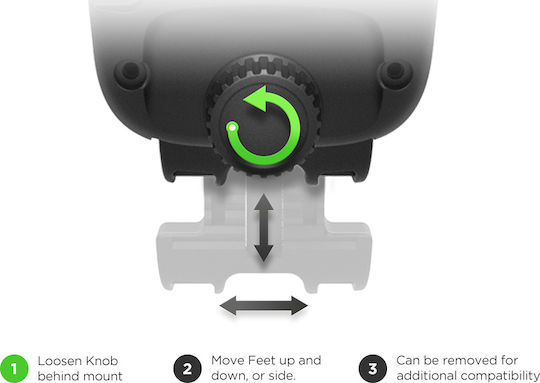 iOttie Βάση Κινητού Αυτοκινήτου Easy One Touch Wireless Fast Charging Dash & Winds με Ρυθμιζόμενα Άγκιστρα και Ασύρματη Φόρτιση