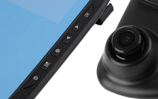 1080P Mirror Car DVR Set with Rear Camera, 4.3" Display with Clip