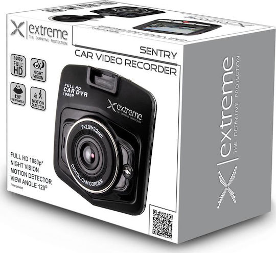 Sentry XDR102 Κάμερα DVR Αυτοκινήτου 1080P με Οθόνη 2.4"
