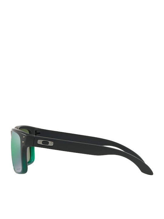 Oakley Holbrook Men's Sunglasses with Black Plastic Frame and Green Lens OO9102-E4