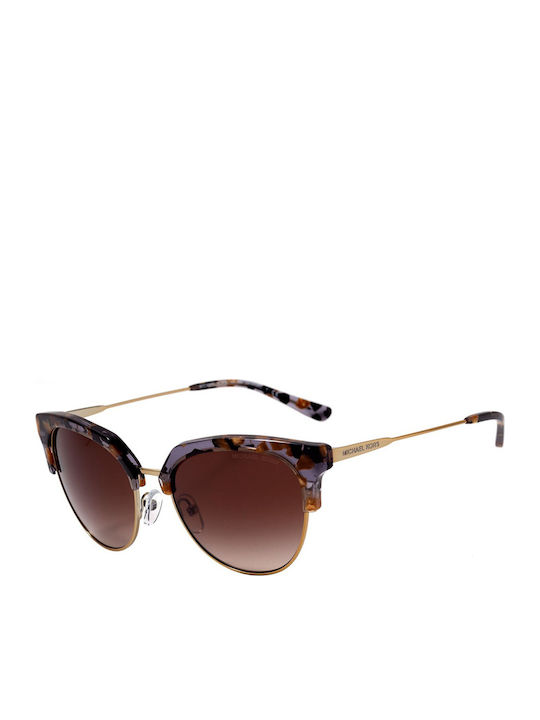 Michael Kors Women's Sunglasses with Multicolour Tartaruga Frame and Brown Lenses MK1033 3339/13