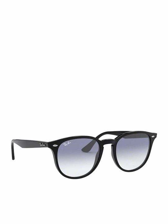 Ray Ban Unisex Sunglasses with Black Plastic Frame and Light Blue Gradient Lens RB4259 601/19