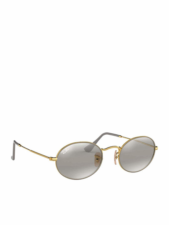 Ray Ban Кристал Унисекс Слънчеви Очила с Златен Малеък Рамка и Сиви Стъкла RB3547 9154/AH