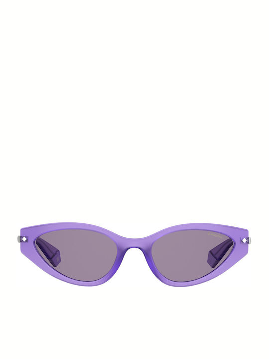 Polaroid Women's Sunglasses with Purple Frame and Purple Polarized Lens PLD4074/S 789KL