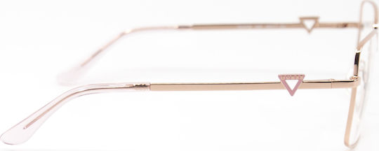 Guess Weiblich Metallisch Brillenrahmen Rose Gold GU2728 028