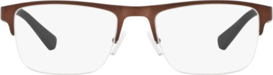 Armani Exchange 1031 6106 Eyeglass Frame Brown AX1031 6106