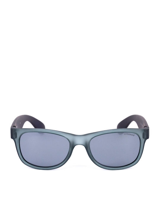 Polaroid Square Kids Sunglasses with Polarized Mirror Blue Lens