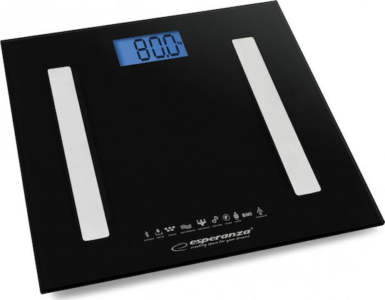 Esperanza Smart Bathroom Scale with Body Fat Counter & Bluetooth Black EBS016K