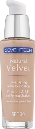 Seventeen Natural Velvet Longlasting Matte Liquid Make Up SPF20 05 Medium Beige 30ml