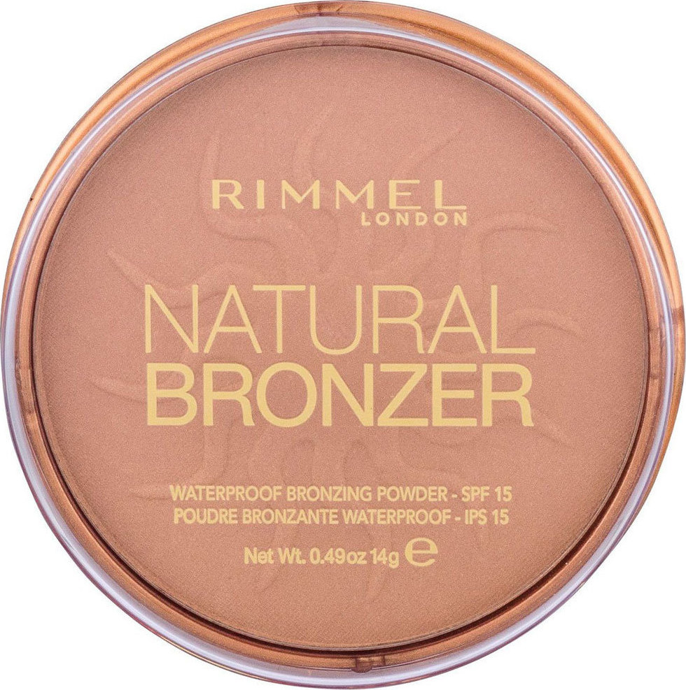 Rimmel Natural Bronzer Waterproof Bronzing Powder 021 Sun Light 14gr