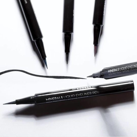 Korres Minerals Liquid Waterproof Eye Liner Pen 1ml