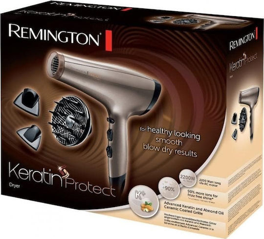 Remington Keratin Protect Ionic Professional Hair Dryer with Diffuser 2200W