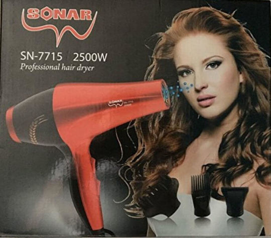 Sonar SN-7715 Επαγγελματικό Πιστολάκι Μαλλιών με Φυσούνα 2500W
