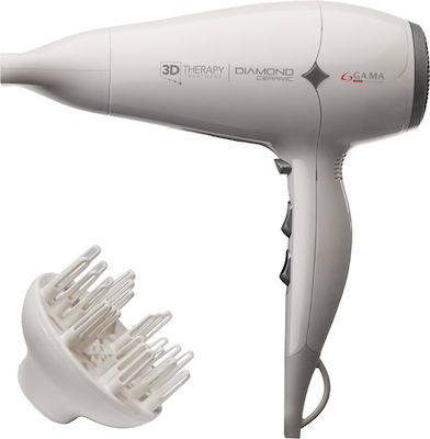 GA.MA Diamond Ionic 3D Therapy Ionic Hair Dryer with Diffuser 2300W