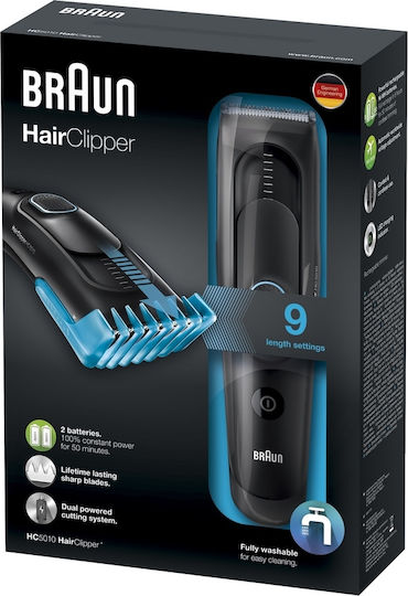Braun Rechargeable Hair Clipper Black HC5010