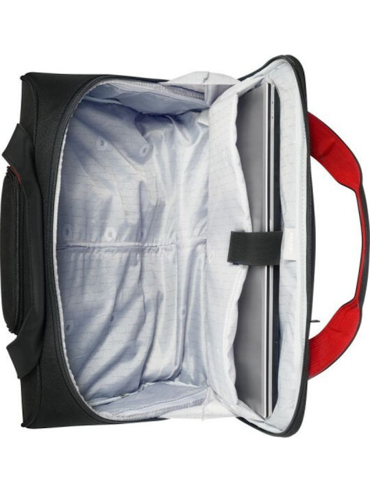 Delsey Parvis Plus Geantă De umăr / de mână pentru laptop 15.6" în culoarea Negru