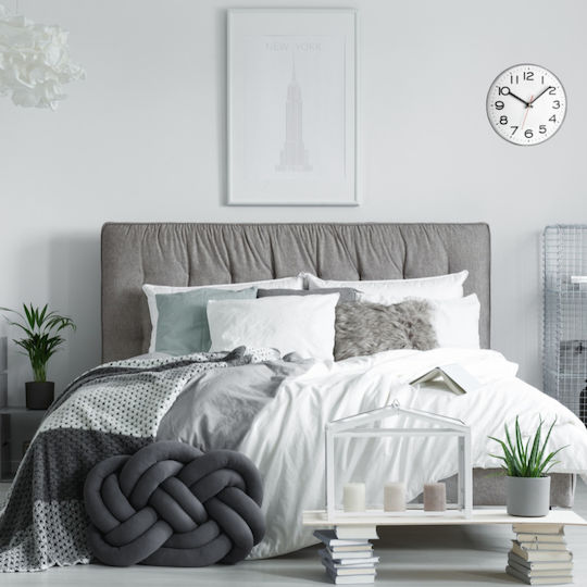 TFA Wall Clock Metallic White 28x40cm TFA Wall Clock Metallic White 28x40cm