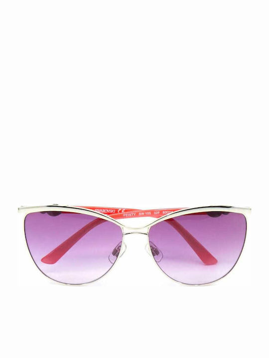 Swarovski Sunglasses Silver with Metal Frame Swarovski Sunglasses Silver with Metal Frame