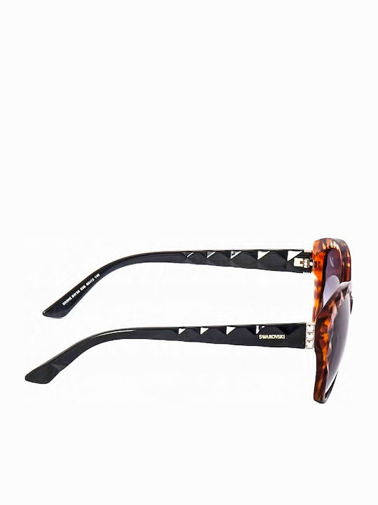 Swarovski Women's Sunglasses with Brown Plastic Frame SW58 53B