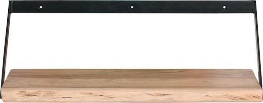 Wall Shelf Wall-2 Acacia Natural - Black 60x25x20cm EA7072,2