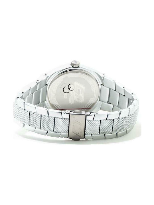 Chronotech Watch Battery with Silver Metal Bracelet CC7039M-08M