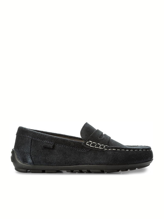 Boys Anatomic Suede Slip-On Moccasins New Fast Navy Blue J826CA 00022 C4002