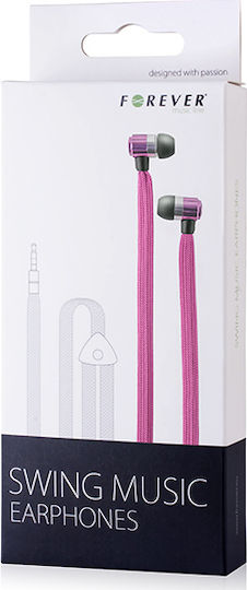 Forever Swing In-ear Handsfree με Βύσμα 3.5mm Ροζ