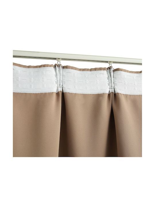 vidaXL vidaXL Vorhänge mit Bleistiftfalten Taupe 290x245cm