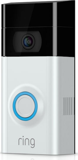 Ring Video Hauskommunikation Türglocke Wi-Fi Kompatibel mit Alexa Silbern