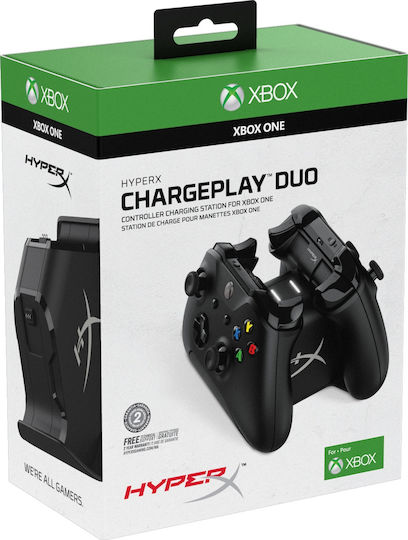 HyperX ChargePlay Duo Βάση Φόρτισης για 2 χειριστήρια XBOX One Μαύρη HX-CPDUX-C